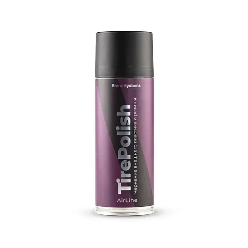 Shine Systems AirLine TirePolish – чернение внешнего пластика и резины, 400 мл - 1