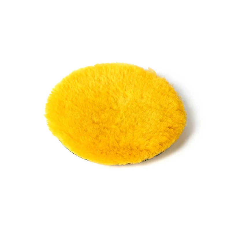 Shine Systems Yellow Wool Pad - полировальный круг из желтого меха, 155 мм - 1