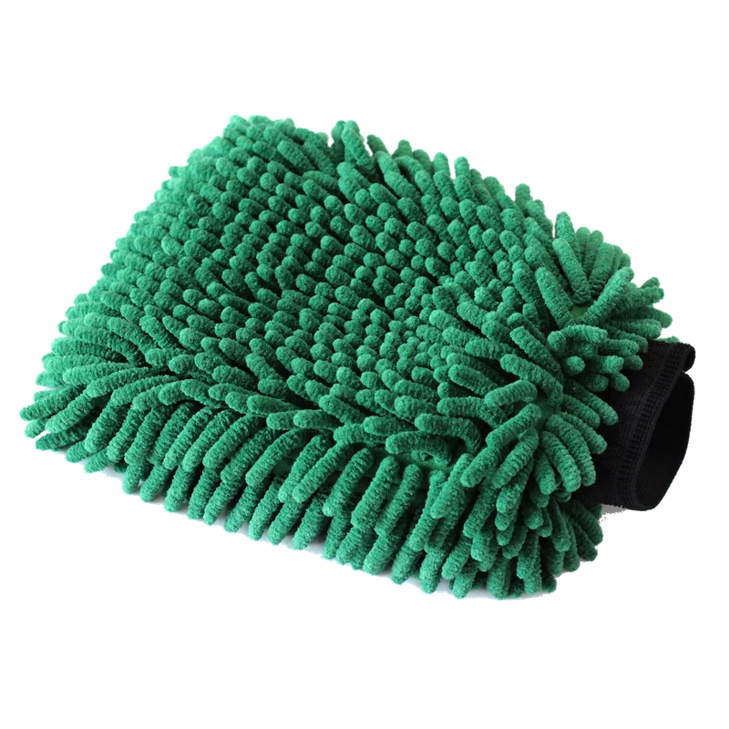 MaxShine Микрофибровая варежка для мойки кузова, зеленая, 24x17 см - 1