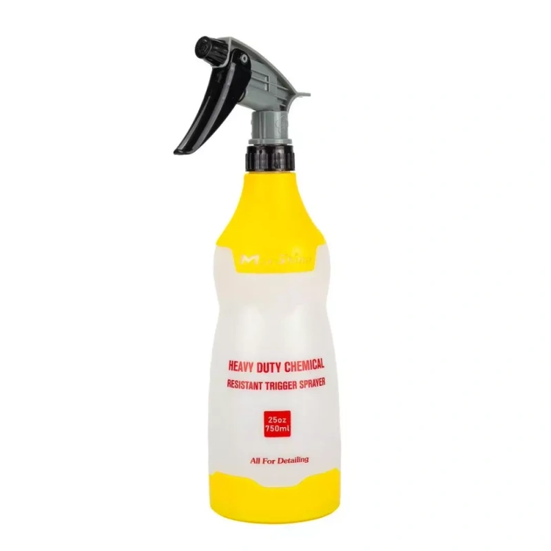 MaxShine Heavy Duty Trigger Sprayer - Бутылка с химостойким триггером, желтая, 750 мл - 1
