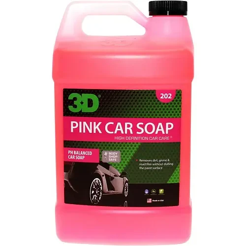 3D Car Care Ручной автошампунь Pink Car Soap, 3.78 л - 1