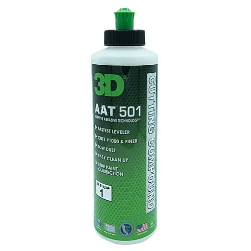 3D Car Care Абразивная полировальная паста AAT 501 Rubbing Compound, 0.24 л - 1