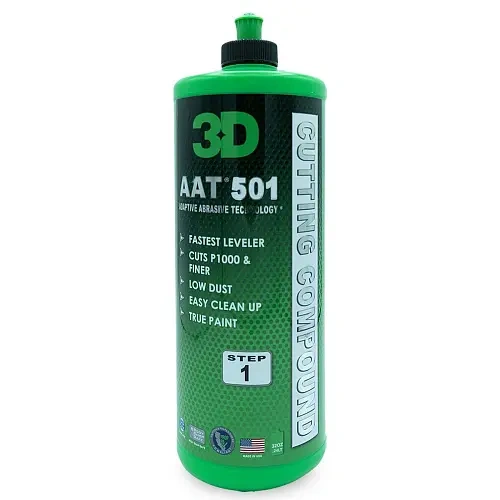 3D Car Care Абразивная полировальная паста AAT 501 Rubbing Compound, 0.94 л - 1