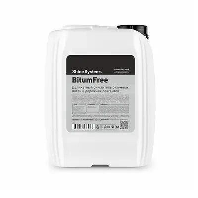 Shine Systems BitumFree - деликатный очиститель битумных пятен и дорожных реагентов, 5 л - 1