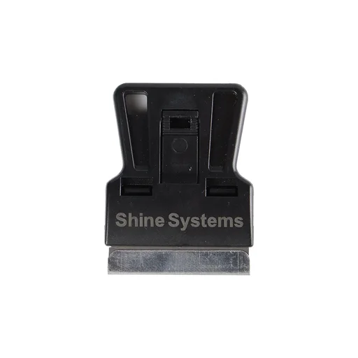 Shine Systems Скребок-мини со сменным стальным лезвием 1, 5" (38х19мм), черный - 1
