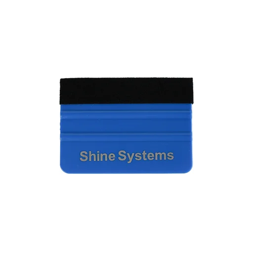 Shine Systems Ракель синий мягкий с фетровой накладкой 10х7, 2см - 1