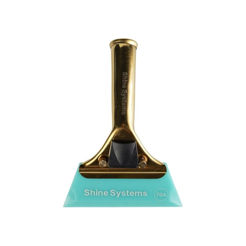 Shine Systems Ракель голубой твердостью 70А с ручкой 15*12,5см - 1