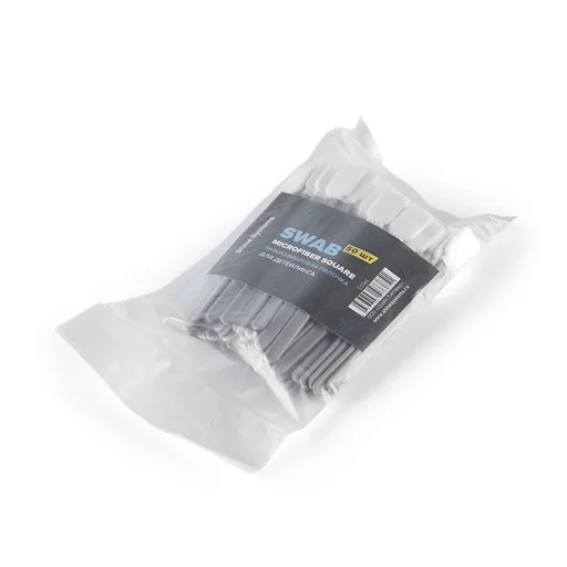 Shine Systems Swab Microfiber Square - микрофибровая палочка для детейлинга, 50шт. - 1