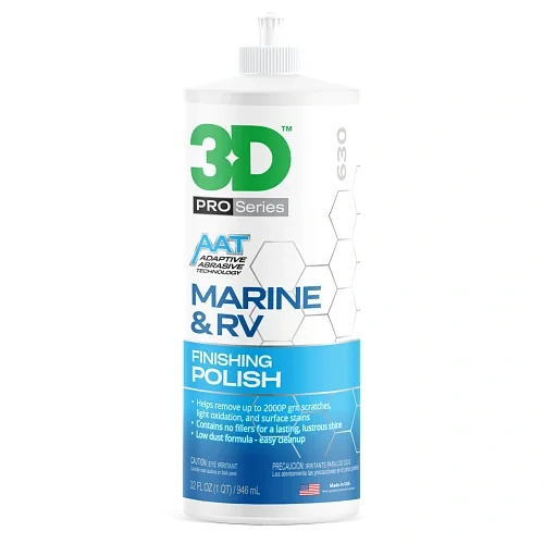 3D Car Care Финишная полировальная паста для гелькоута Marine & RV Finishing Polish, 946 мл - 1