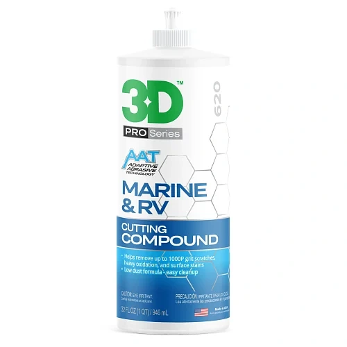 3D Car Care Режущая полировальная паста для гелькоута Marine & RV Cutting Compound, 946 мл - 1
