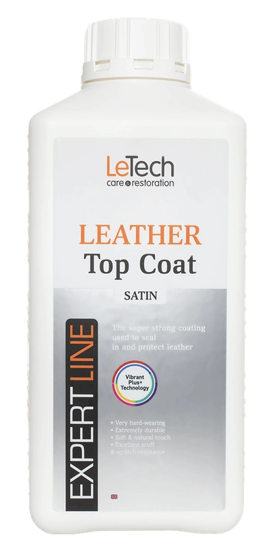 LeTech Сатиновый лак для кожи Leather Top Coat Satin, 1 л - 1