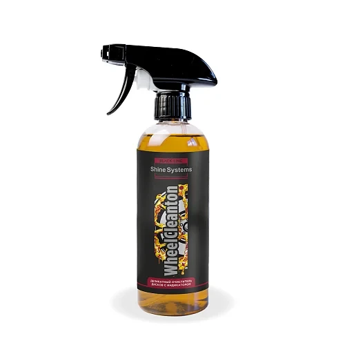 Shine Systems Деликатный очиститель дисков с индикатором Black Line WheelCleanton, 400 мл - 1