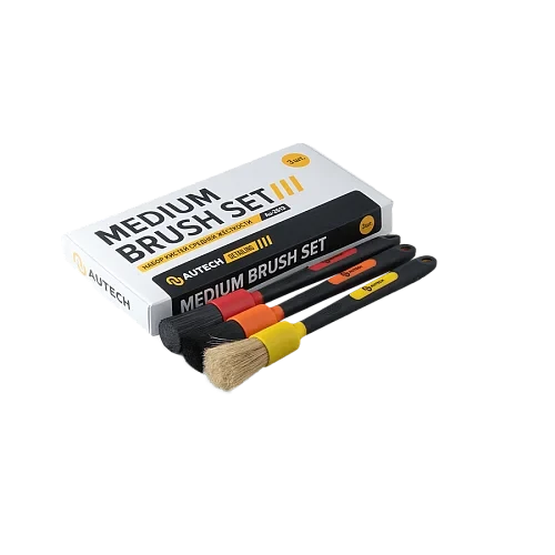 AuTech Набор кистей средней жёсткости Medium Brush Set к-т из 3-х штук - 1