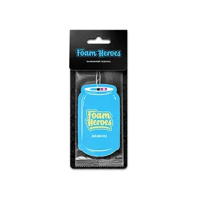 Foam Heroes Auramatica Ванильный леденец - подвесной картонный ароматизатор - 1