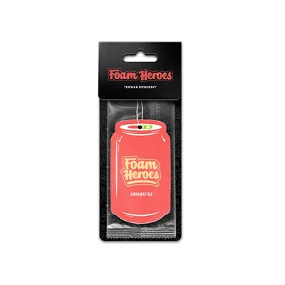Foam Heroes Auramatica Терпкий грейпфрут - подвесной картонный ароматизатор - 1
