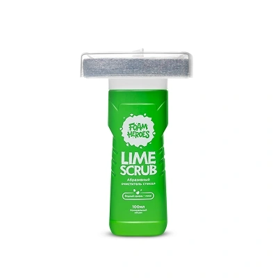 Foam Heroes Lime Scrub абразивный очиститель стекол, флакон с фетровым аппликатором, 100мл - 1