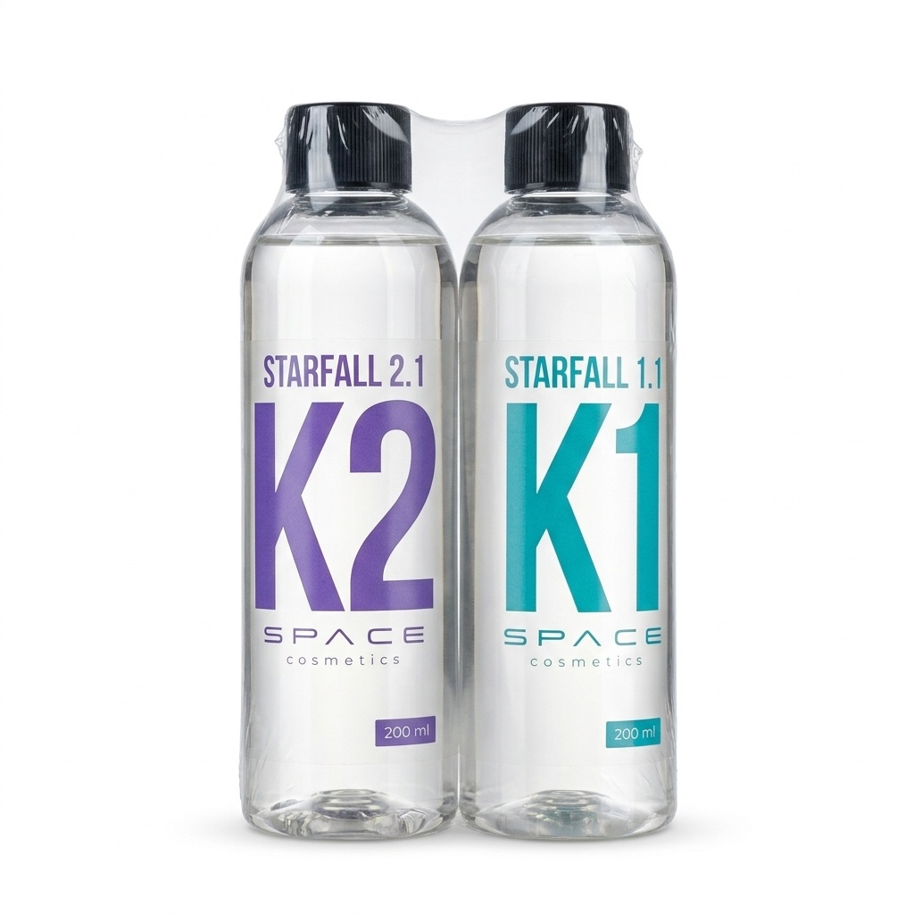 Space Cosmetics Starfall Kit К1+К2 - нанопокрытие для стекол, 200+200мл (без аксессуаров) - 2