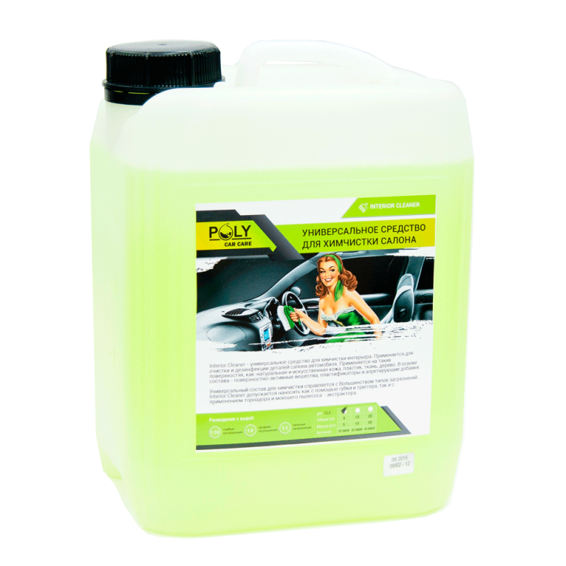 Универсальное средство для химчистки салона, Interior Cleaner, (конц.), 5л, Poly Car Care