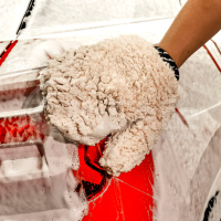 Микрофибровая варежка для мойки кузова с большим пальцем Maxshine 650г/м2, 29*23см, 1140001B