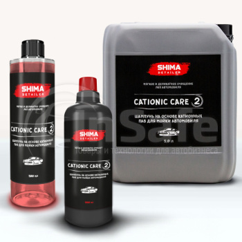 Автошампунь Shima Detailer cationic care для блеска - второй этап мойки 1 л 4603740921992