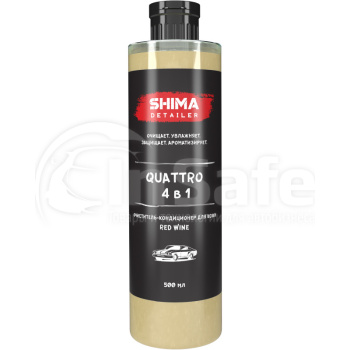 ОЧИСТИТЕЛЬ-КОНДИЦИОНЕР ДЛЯ КОЖИ SHIMA DETAILER QUATTRO С АРОМАТОМ RED WINE 4673744565003 500 мл
