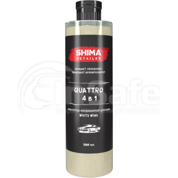 ОЧИСТИТЕЛЬ-КОНДИЦИОНЕР ДЛЯ КОЖИ SHIMA DETAILER QUATTRO С АРОМАТОМ WHITE WINE 4673744565027 500 мл
