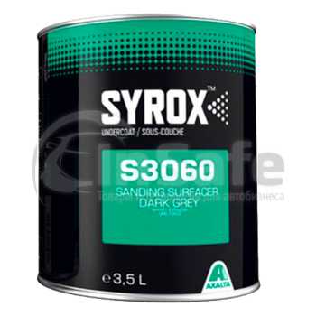 Грунт выравниватель темно серый VS6 шлифуемый Syrox S3060 3,5 л