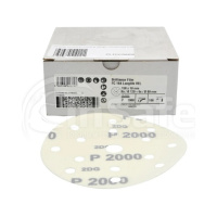 Шлифовальный круг Zvizzer P2000 под липучку 150 мм на пленке, 15 отверстий, 100 шт ZV-SF01502000