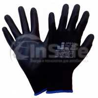 Защитные перчатки с полиуретановым покрытием ПВХ, серый, 1 пара, XL, JP011b, JetaSafety