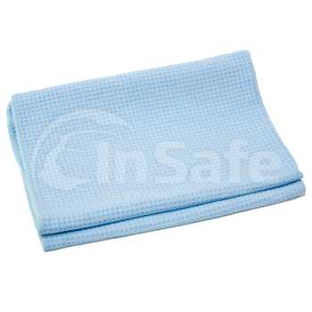 Полотенце для сушки кузова вафельное голубое, 60х90 см, Poly Shine