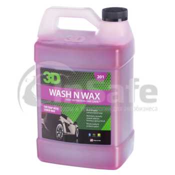 Автошампунь с воском 2в1 3D Wash N Wax 201OZ64 1,89л 