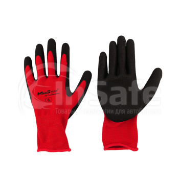 Защитные перчатки с резиновым покрытием MaxShine Work Gloves Breathable, 5 пар, L, 1130001L
