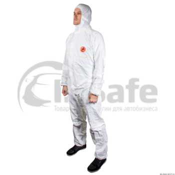 Многоразовый малярный комбинезон белый, L, JPC75w, JetaSafety