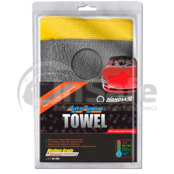 Автоскраб средней абразивности, полотенце 30х30 см, AS-005, Nanoskin