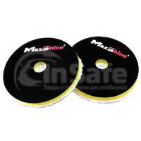 Полировальный микрофибровый круг с желтой поролоновой подложкой, 130 мм, 2053130R, MaxShine