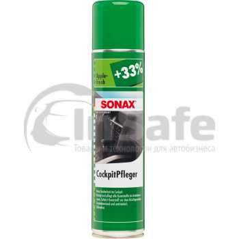 Очиститель-полироль для пластика аэрозоль "Глянцевый эффект Яблоко", 0,4 л, 344300, Sonax