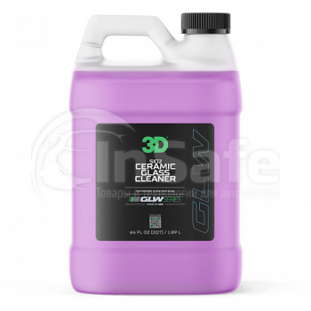 Очиститель стекол с гидрофобным эффектом 3D SiO2 Ceramic Glass Cleaner GLW - Series 1,89л 351OZ64