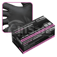 Перчатки черные L Экстра Диаманд Adolf Bucher 245мм/0.17мм 100шт 90.2400.9