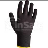 Бесшовные трикотажные перчатки из нейлона, черный, 1 пара, L, JS011nb, JetaSafety