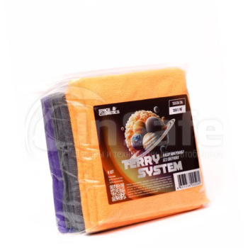 Terry System - набор микрофибр без оверлока, набор, 9 шт, SC-MF-9, Space Cosmetics
