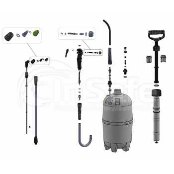 Распрыскиватель помповый Marolex Industry Alka line 5 epdm S115.233 5 л