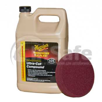 M10501 Абразивная полировальная паста Meguiars - в подарок полировальный круг жесткий Poly Shine