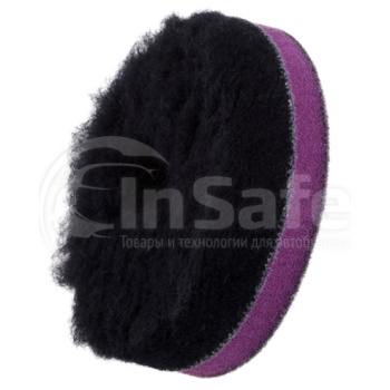 Шерстяной полировальный круг ZviZZer ZV-DP00008010HC черный 80/25/80 мм