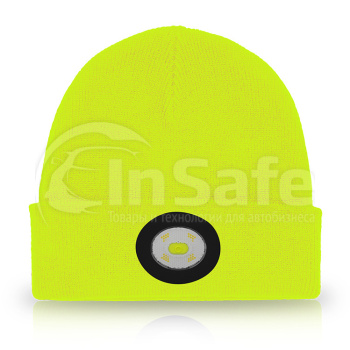 Шапка с фонариком желтая Unilite BE-02+Y 150 Lm USB