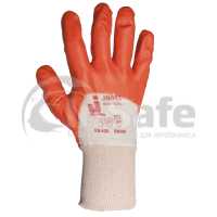 Защитные перчатки с нитриловым покрытием на 3/4, желтый, 1 пара, XL, JN063, JetaSafety