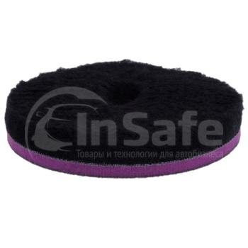 Шерстяной полировальный круг ZviZZer ZV-DP00015510HC черный 155/25/155 мм