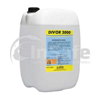 Кислотное моющее средство Divor 2000, 30 кг, Atas