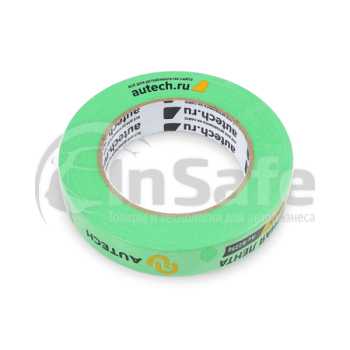 Маскирующая лента влаго\термостойкая AuTech 25мм x 50м 120 градусов, зелёная, Au-8225G