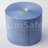 Протирочная бумага двухслойная Veiro 24х35см wipe1 1000 отрывов, синяя, 1рулон