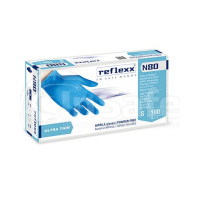 Перчатки Reflexx N80B-M нитриловые синие 50 пар